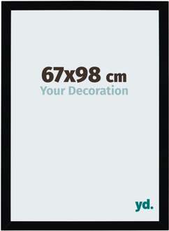 Fotolijst 67x98 cm - Zwart Hoogglans - MDF - Mura
