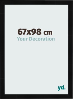 Fotolijst 67x98 cm - Zwart Hoogglans - MDF - Pisa