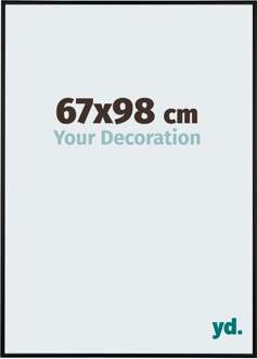 Fotolijst 67x98 cm - Zwart Mat - Aluminium - Kent