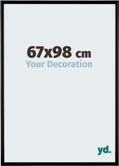 Fotolijst 67x98 cm - Zwart Mat - Kunststof - Bordeaux