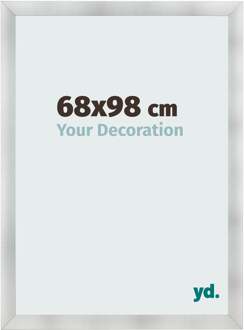 Fotolijst 68x98 cm - Aluminium Geborsteld - MDF - Pisa