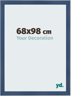 Fotolijst 68x98 cm - Donkerblauw Geveegd - MDF - Pisa