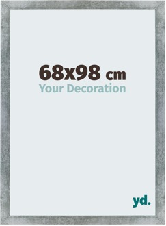 Fotolijst 68x98 cm - IJzer Geveegd - MDF - Mura