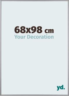 Fotolijst 68x98 cm - Platina - Aluminium - Kent