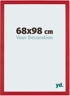 Fotolijst 68x98 cm - Rood - MDF - Mura