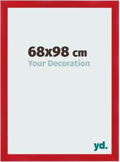 Fotolijst 68x98 cm - Rood - MDF - Pisa