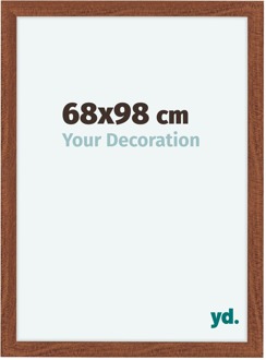 Fotolijst 68x98 cm - Walnoot - MDF - Como