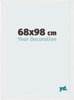 Fotolijst 68x98 cm - Wit Hoogglans - MDF - Mura