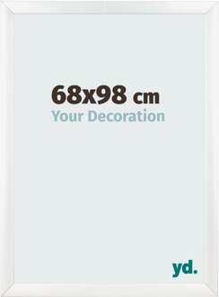Fotolijst 68x98 cm - Wit Mat - MDF - Pisa