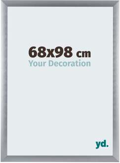 Fotolijst 68x98 cm - Zilver Geborsteld - Aluminium - Tucson