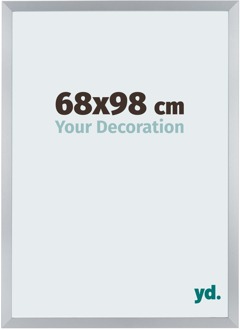 Fotolijst 68x98 cm - Zilver Glans - MDF - Catania