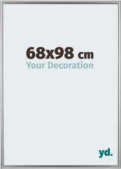 Fotolijst 68x98 cm - Zilver - Kunststof - Bordeaux