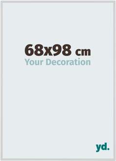 Fotolijst 68x98 cm - Zilver Mat - Aluminium - Miami