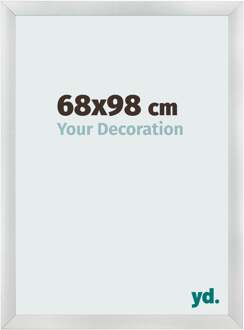 Fotolijst 68x98 cm - Zilver Mat - MDF - Pisa