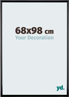 Fotolijst 68x98 cm - Zwart Hoogglans - Kunststof - Bordeaux