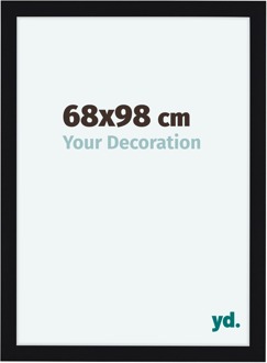 Fotolijst 68x98 cm - Zwart Hoogglans - MDF - Como