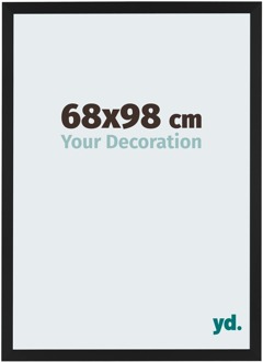 Fotolijst 68x98 cm - Zwart Mat - MDF - Catania