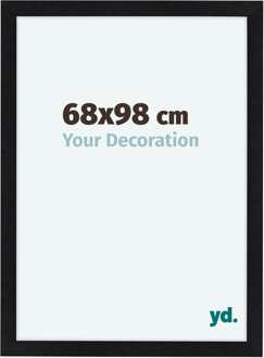 Fotolijst 68x98 cm - Zwart Mat - MDF - Como