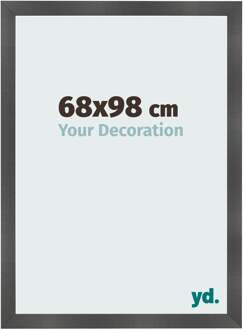 Fotolijst 68x98 cm - Zwart Mat - MDF - Pisa