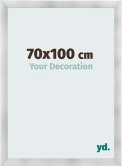 Fotolijst 70x100 cm - Aluminium Geborsteld - MDF - Pisa