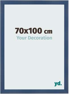 Fotolijst 70x100 cm - Donkerblauw Geveegd - MDF - Pisa