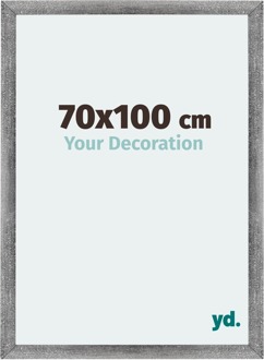 Fotolijst 70x100 cm - Grijs Geveegd - MDF - Mura