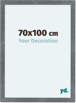 Fotolijst 70x100 cm - IJzer Geveegd - MDF - Como