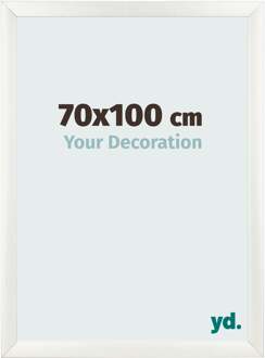 Fotolijst 70x100 cm - Wit Geveegd - MDF - Pisa