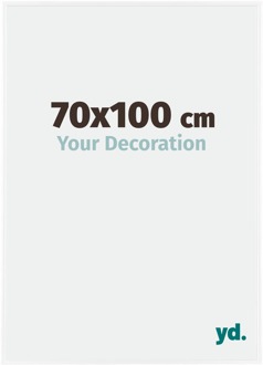 Fotolijst 70x100 cm - Wit Hoogglans - Kunststof - Evry