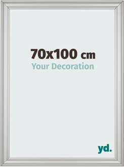 Fotolijst 70x100 cm - Zilver Mat - MDF - Lazio