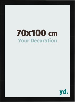 Fotolijst 70x100 cm - Zwart Hoogglans - MDF - Pisa