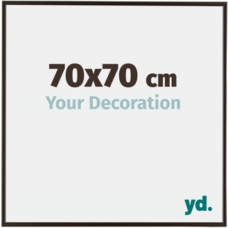 Fotolijst 70x70 cm - Antraciet - Kunststof - Evry