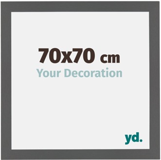 Fotolijst 70x70 cm - Antraciet - MDF - Mura