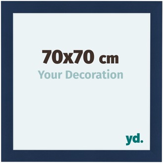 Fotolijst 70x70 cm - Donkerblauw Geveegd - MDF - Como