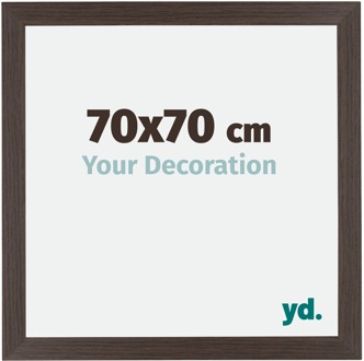 Fotolijst 70x70 cm - Eiken Donker - MDF - Mura