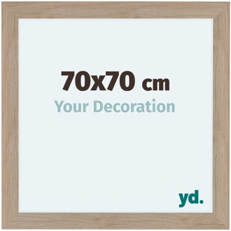 Fotolijst 70x70 cm - Eiken Licht - MDF - Como