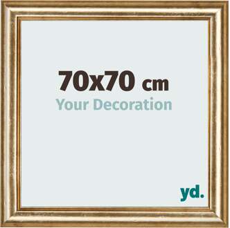 Fotolijst 70x70 cm - Goud Antiek - MDF - Lazio