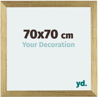 Fotolijst 70x70 cm - Goud Glans - MDF - Mura