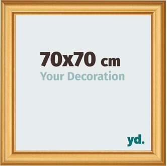Fotolijst 70x70 cm - Goud Mat - MDF - Lazio