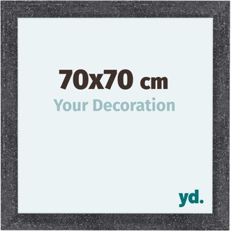 Fotolijst 70x70 cm - Grijs Geveegd - MDF - Como