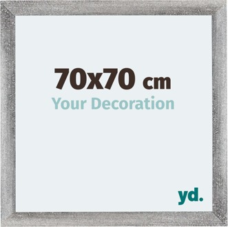 Fotolijst 70x70 cm - Grijs Geveegd - MDF - Mura
