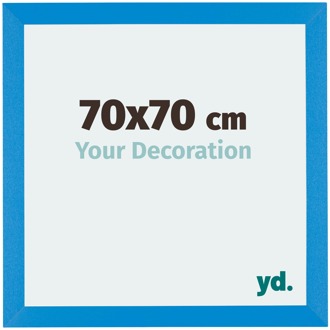 Fotolijst 70x70 cm - Helder Blauw - MDF - Mura