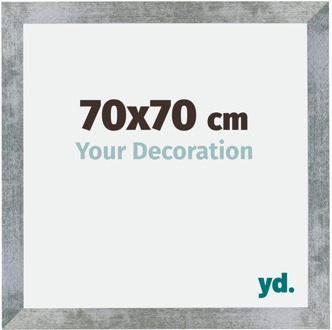 Fotolijst 70x70 cm - IJzer Geveegd - MDF - Mura