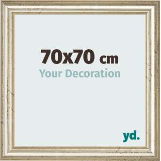 Fotolijst 70x70 cm - Metaalglans - MDF - Lazio