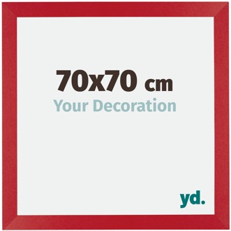 Fotolijst 70x70 cm - Rood - MDF - Mura