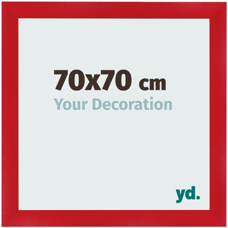 Fotolijst 70x70 cm - Rood - MDF - Pisa