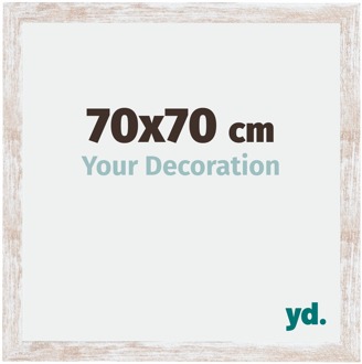 Fotolijst 70x70 cm - White Wash - MDF - Catania