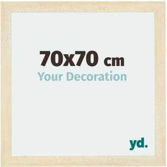 Fotolijst 70x70 cm - Zand Geveegd - MDF - Mura