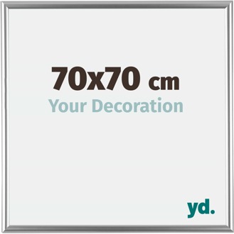 Fotolijst 70x70 cm - Zilver - Kunststof - Bordeaux