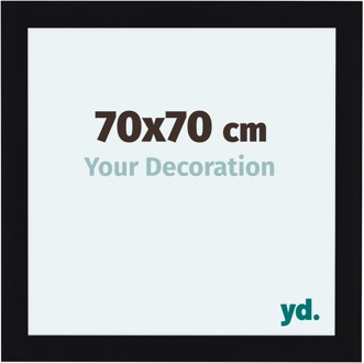 Fotolijst 70x70 cm - Zwart Hoogglans - MDF - Como